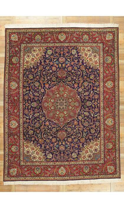 10 x 13 Vintage Persian Tabriz Rug 61110