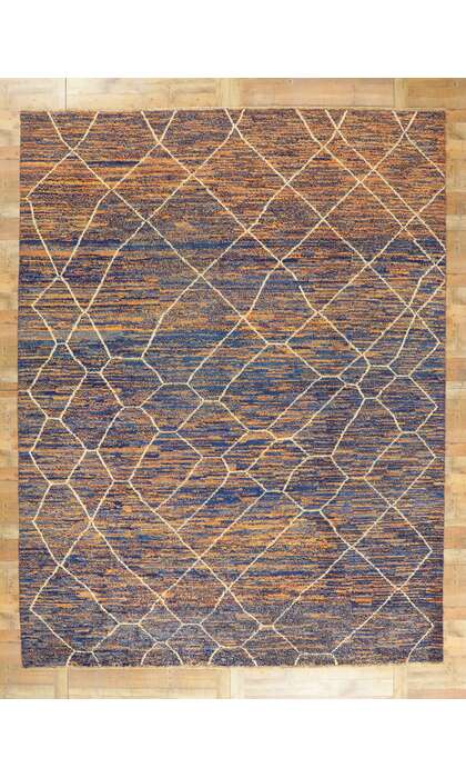 10 x 14 Abstract Moroccan Area Rug 80347