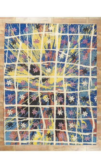 10 x 14 Abstract Moroccan Area Rug 80372