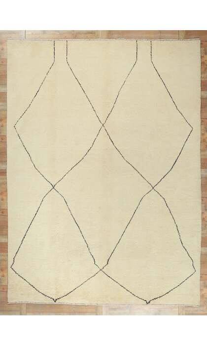 10 x 14 Modern Moroccan Area Rug 80577
