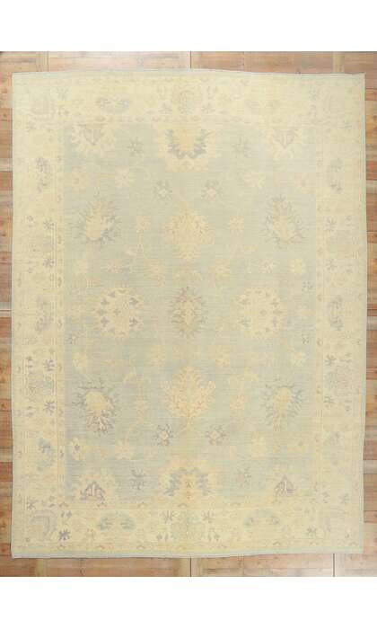 10 x 14 Vintage-Inspired Oushak Rug 80215