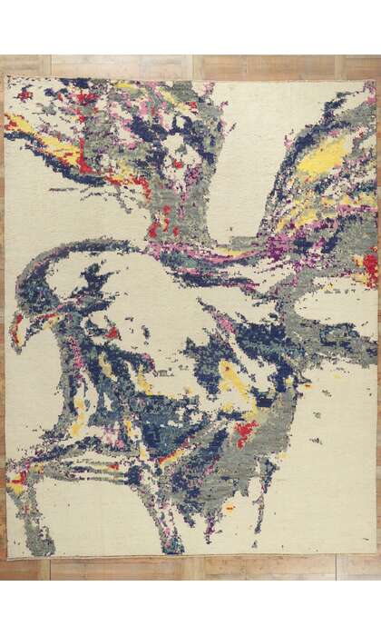 11 x 13 Abstract Eagle Moroccan Rug 80336