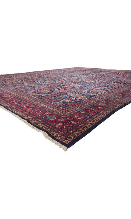 14 x 18 Antique Persian Mustafavi Mahal Rug 78520