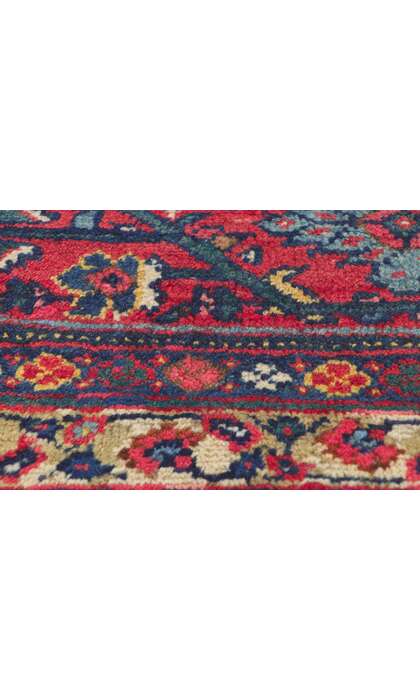 14 x 18 Antique Persian Mustafavi Mahal Rug 78520