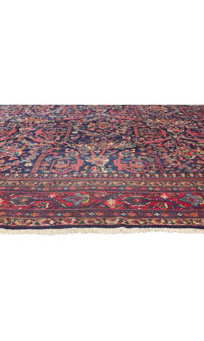 14 x 18 Antique Persian Mustafavi Mahal Rug 78520