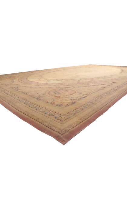 15 x 25  Antique French Aubusson Rug 74394