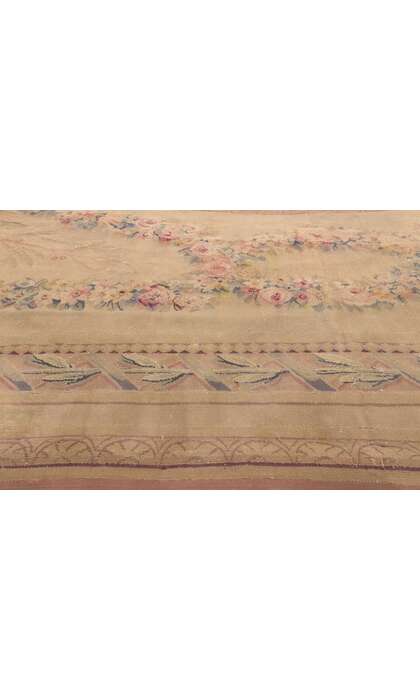 15 x 25  Antique French Aubusson Rug 74394