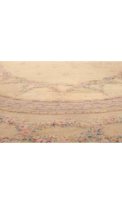 15 x 25  Antique French Aubusson Rug 74394