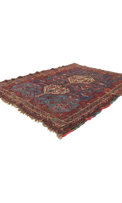4 x 5 Antique Persian Shiraz Rug 78519