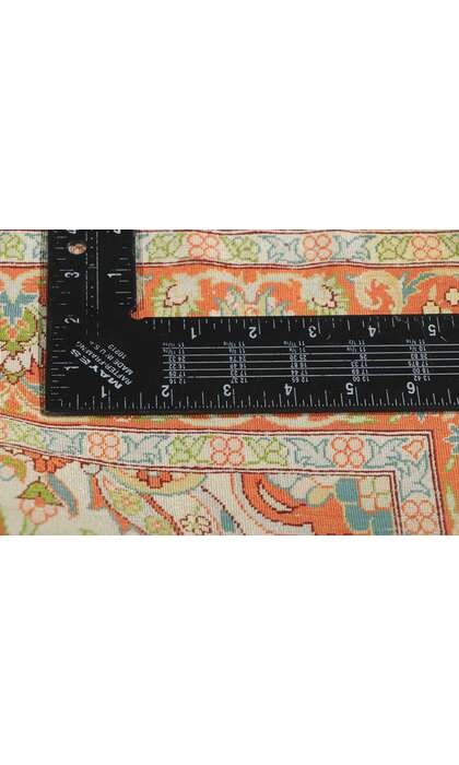 4 x 5 Vintage Turkish Silk Hereke Rug 78514