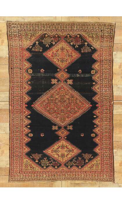 4 x 6 Antique Persian Malayer Rug 78518