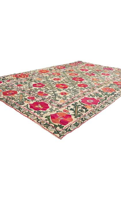 5 x 7 Antique Uzbek Bukhara Suzani Tapestry 78513