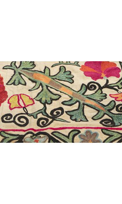 5 x 7 Antique Uzbek Bukhara Suzani Tapestry 78513