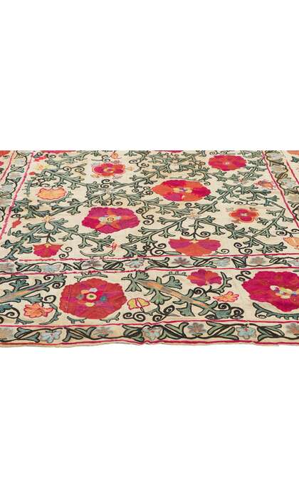 5 x 7 Antique Uzbek Bukhara Suzani Tapestry 78513