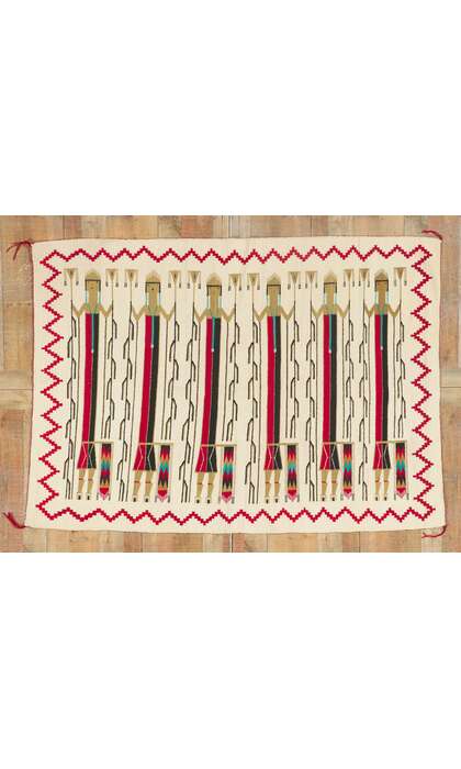 5 x 7 Antique Yeibichai Navajo Rug 78502
