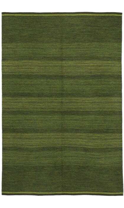 5 x 8 Vintage Green Swedish Rollakan Rug 76643