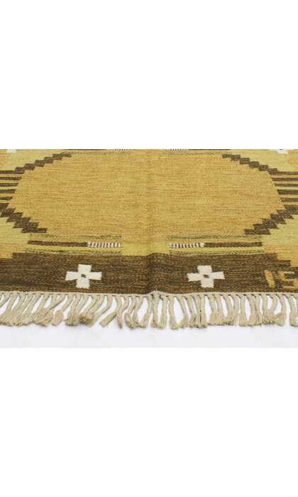 5 x 8 Vintage Swedish Rug Ingegerd Silow Orbyhus Rollakan 77034