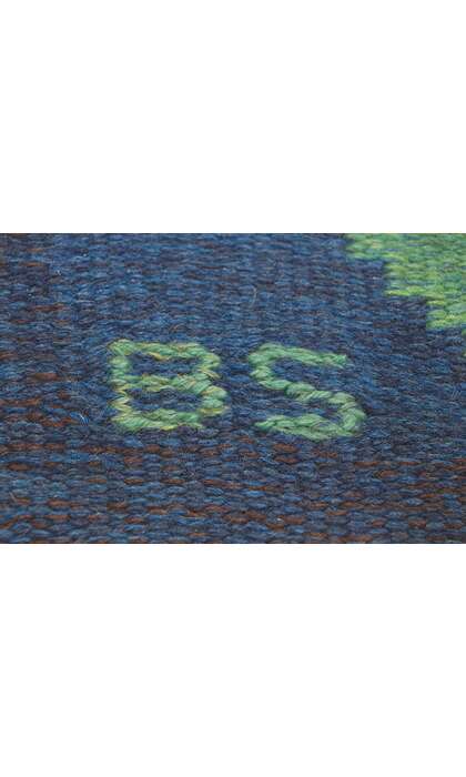 5 x 8 Vintage Swedish Kilim Rug Brita Svefors Rollakan 78493