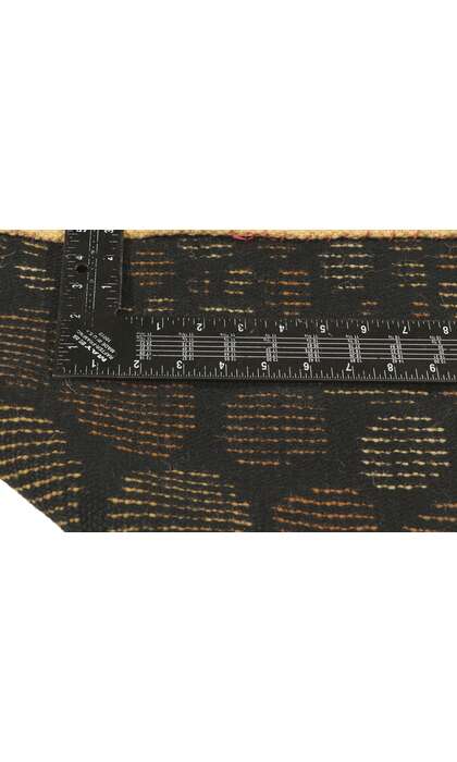 5 x 9 Vintage Swedish Relief Rug Halv-Flossa 78491