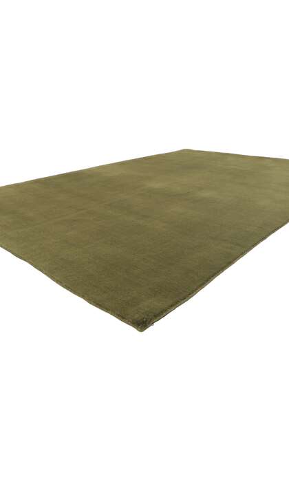 6 x 9 Moss Olive Green Modern Rug 30929