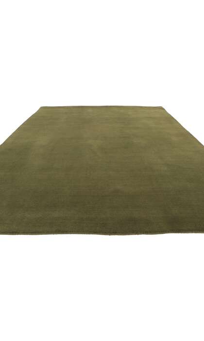 6 x 9 Moss Olive Green Modern Rug 30929