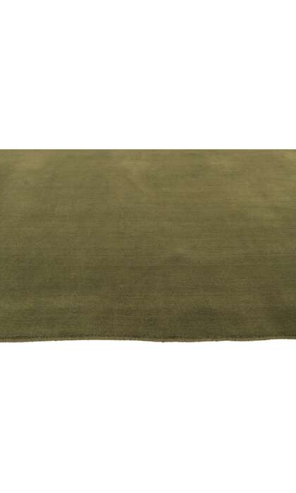 6 x 9 Moss Olive Green Modern Rug 30929