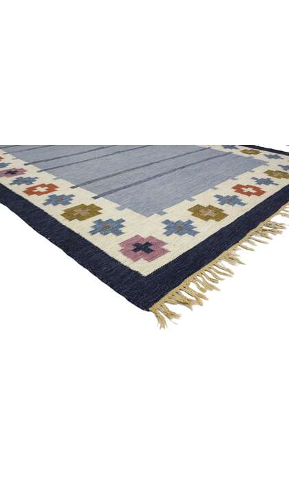 7 x 9 Ellen Stahlbrand Vintage Swedish Rollakan Rug 77035