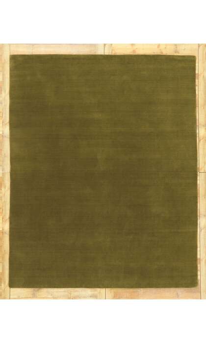 8 x 10 Moss Olive Green Modern Rug 30925