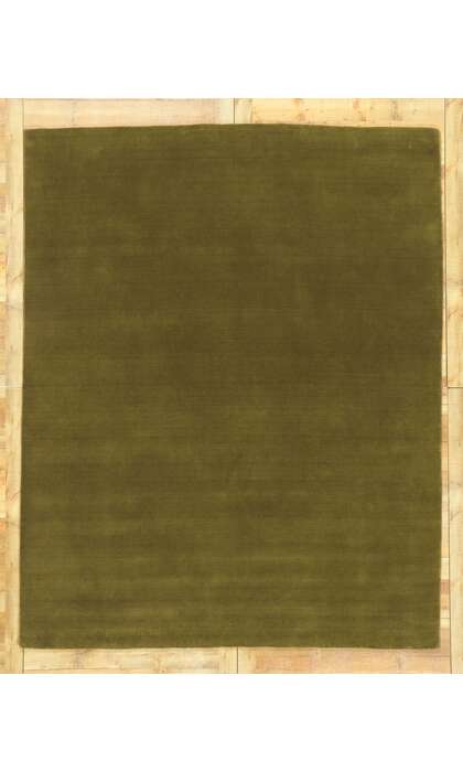 8 x 10 Moss Olive Green Modern Rug 30926