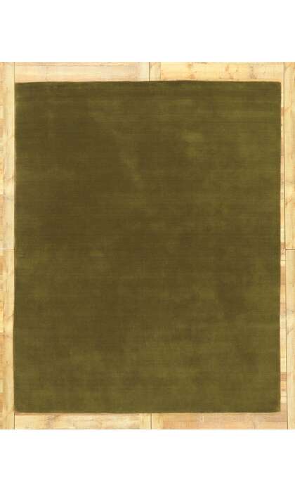 8 x 10 Moss Olive Green Modern Rug 30928
