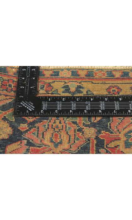 9 x 12 Antique Persian Sarouk Rug 78525