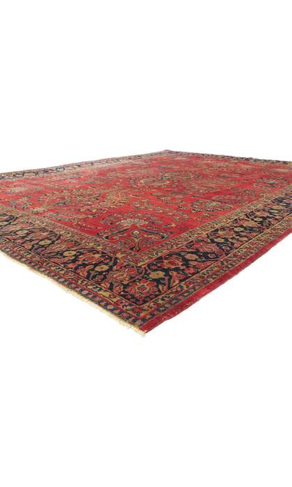 9 x 12 Antique Persian Sarouk Rug 785259 x 12 Antique Persian Sarouk Rug 78525