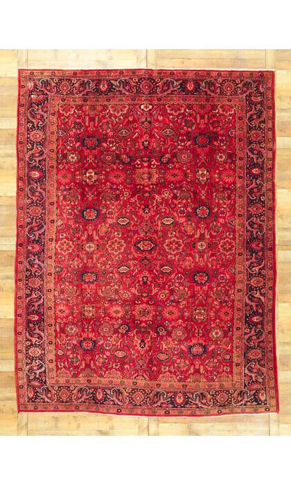 9 x 12 Vintage Persian Malayer Nanadj Rug 61226