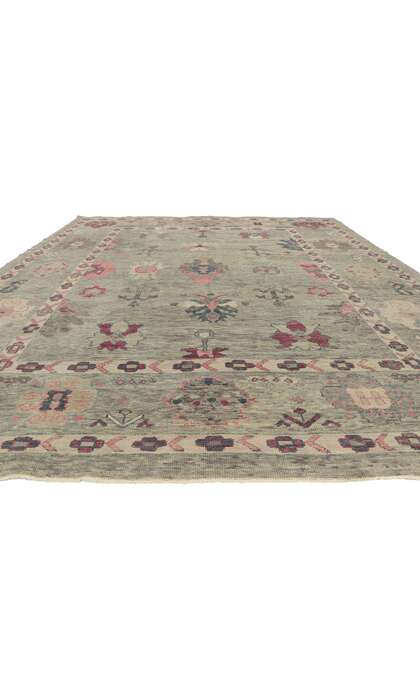 9 x 12 Colorful Turkish Oushak Rug 53863