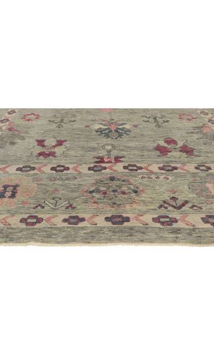 9 x 12 Colorful Turkish Oushak Rug 53863