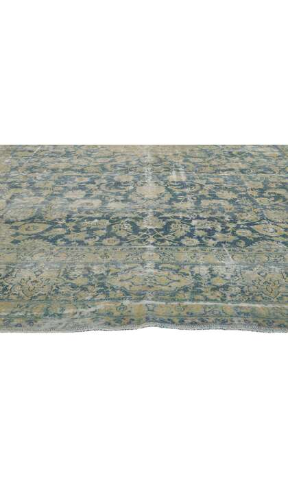 9 x 13 Distressed Faded Persian Rug 76820