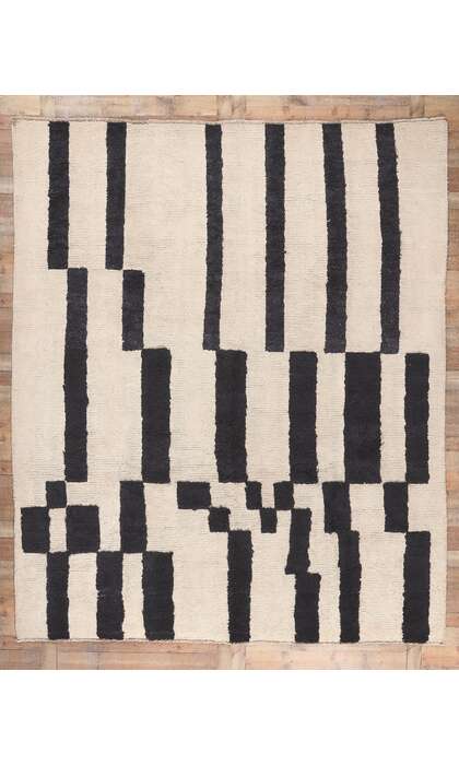 10 x 12 Modern Moroccan Area Rug 81013