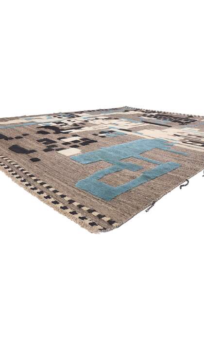 10 x 13 Modern Moroccan High-Low Rug 81007