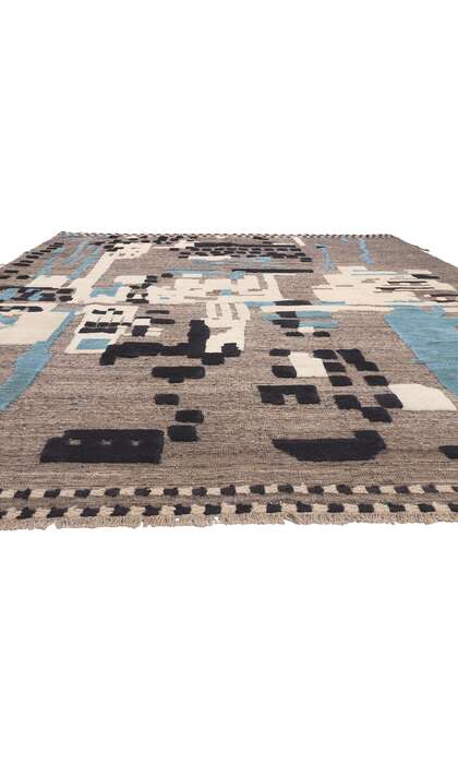 10 x 13 Modern Moroccan High-Low Rug 81007