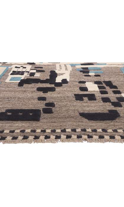 10 x 13 Modern Moroccan High-Low Rug 81007