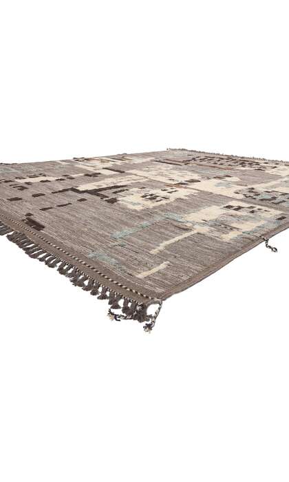 10 x 13 Modern Moroccan Rug High Low Pile 80981