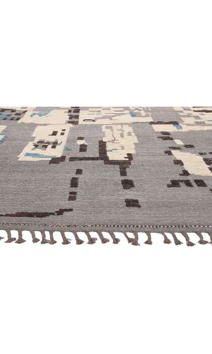 10 x 13 Modern Moroccan Rug High Low Pile 80983
