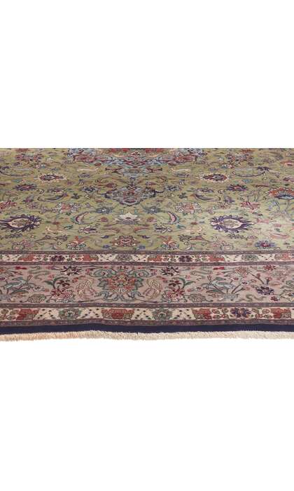 10 x 13 Vintage Persian Tabriz Rug 53864