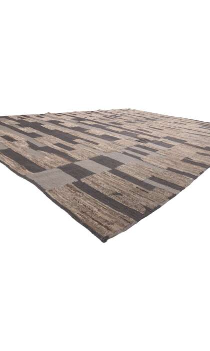10 x 14 Earth-Tone Modern Moroccan Rug 80992