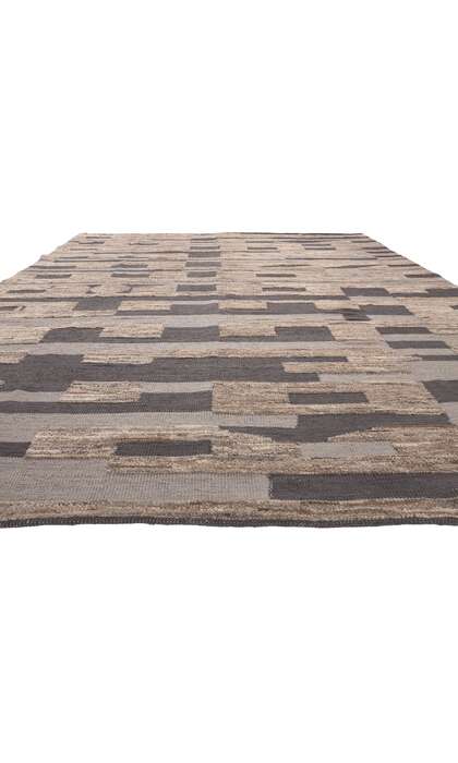 10 x 14 Earth-Tone Modern Moroccan Rug 80992
