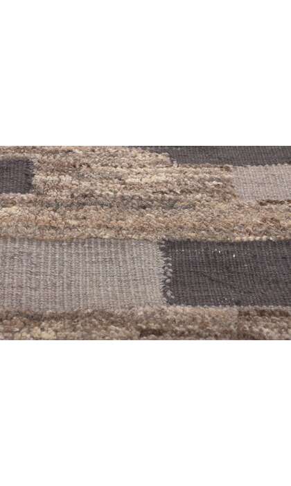 10 x 14 Earth-Tone Modern Moroccan Rug 80992