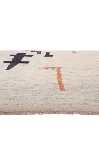 10 x 14 Modern Primitive Moroccan Rug 81012