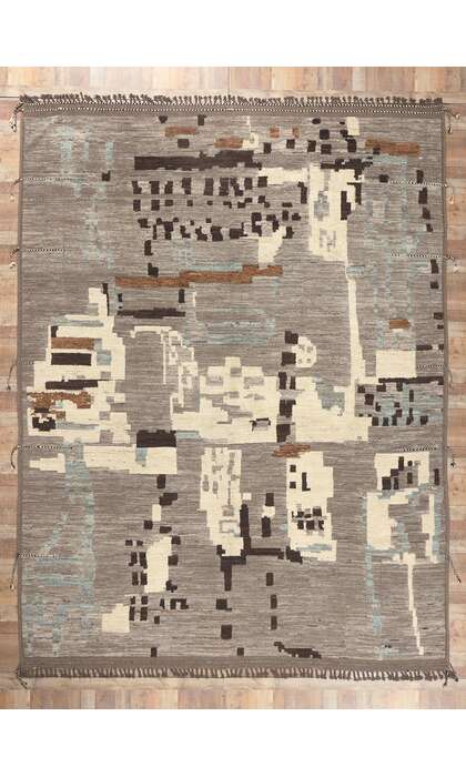 12 x 16 Modern Moroccan Rug High Low Pile 80980