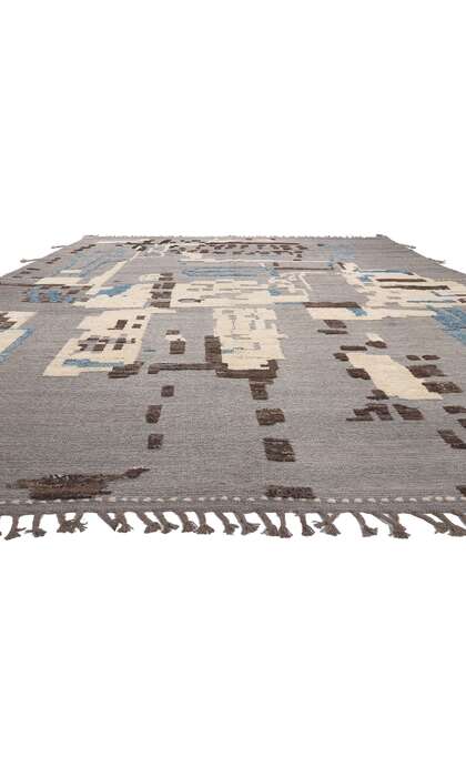 12 x 16 Modern Moroccan Rug High Low Pile 80984
