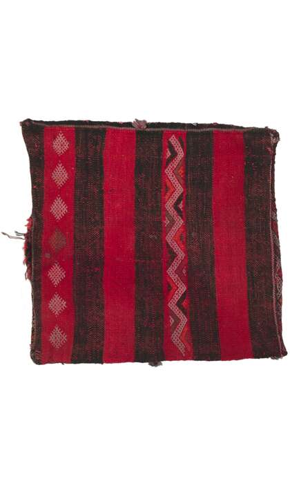 1 x 1 Moroccan Tribal Textile Fragment 78448